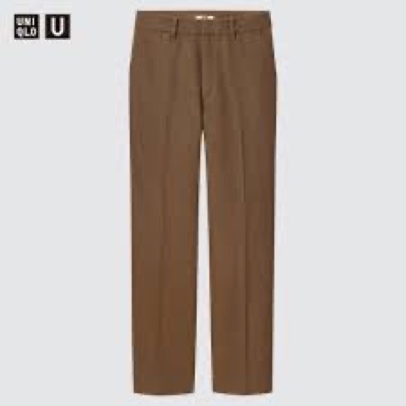 Sold Out Brown U Wool-Blend Tailored Pants Uniqlo Sz 0 - Picture 4 of 4